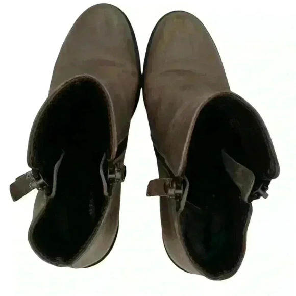 AGL Double Zipper Gray Ankle Boots Sz 8 EU 38 Pre loved - Picture 10 of 16